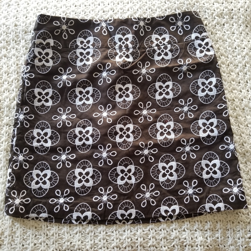 Vintage Ann Taylor LOFT Embroidered Skirt